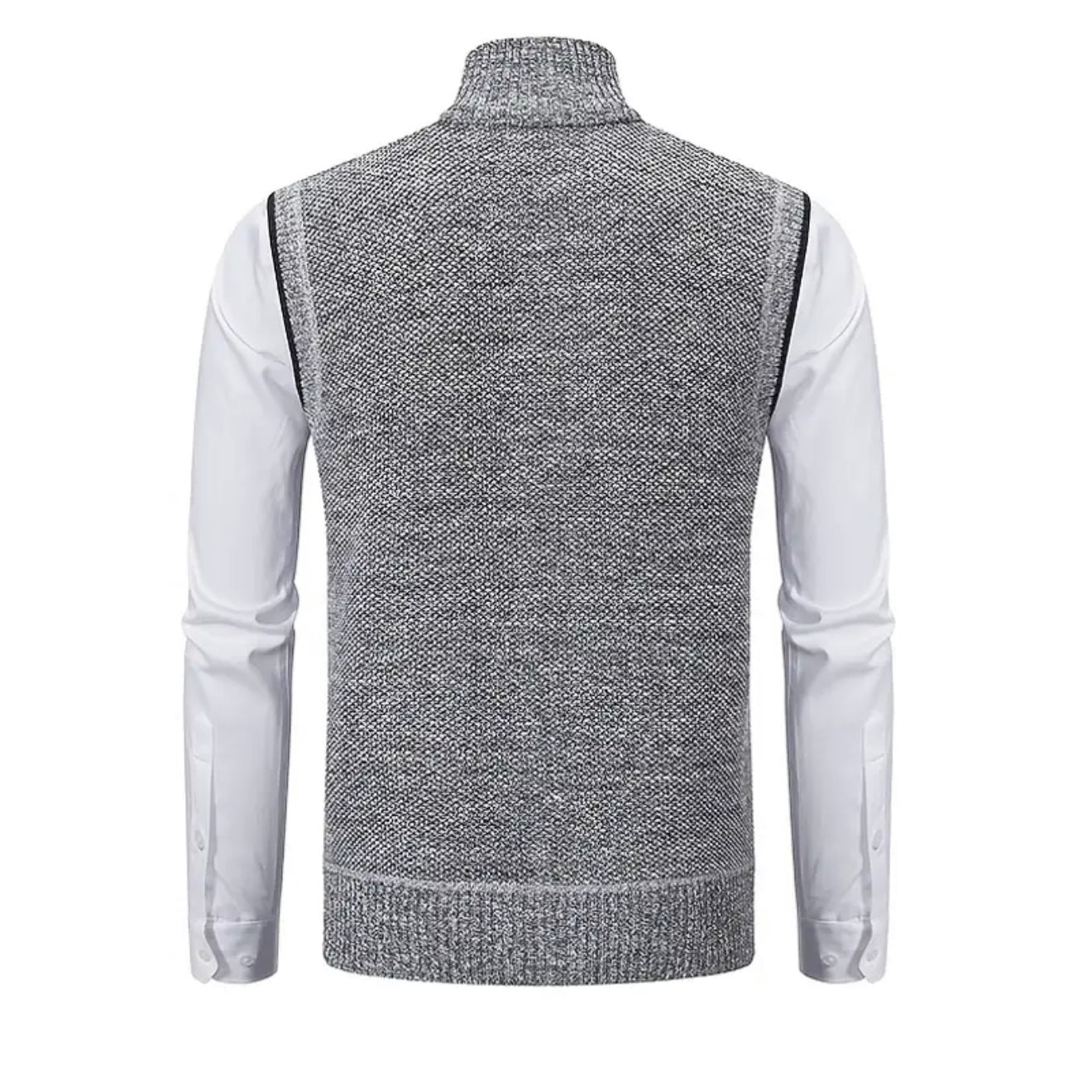 Elegante Strickjacke für Herren | Strickweste mit Zipper