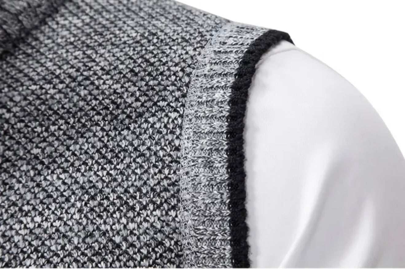 Elegante Strickjacke für Herren | Strickweste mit Zipper