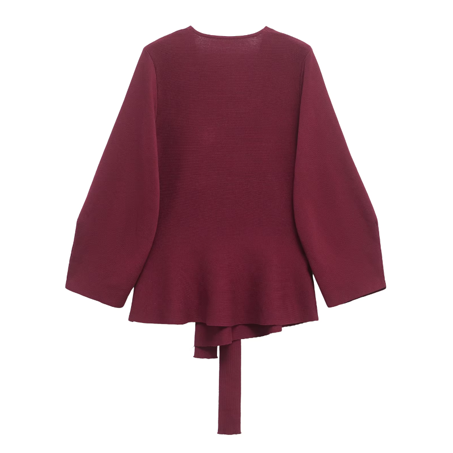 Wickeljacke mit Bindegürtel