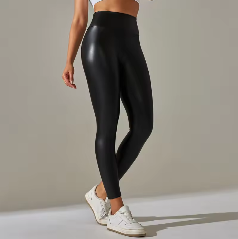 Figurbetonte Leggings für Damen mit hohem Bund
