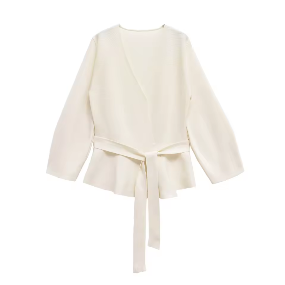 Wickeljacke mit Bindegürtel