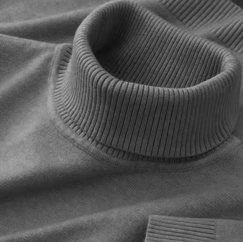Eleganter Rollkragenpullover für Herren mit Komfortabler Passform