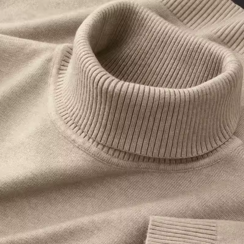 Eleganter Rollkragenpullover für Herren mit Komfortabler Passform