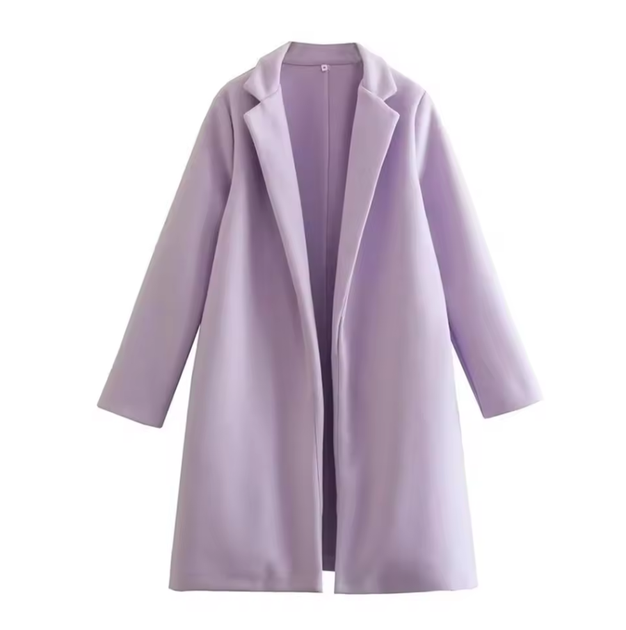 Langer Eleganter Mantel für Damen