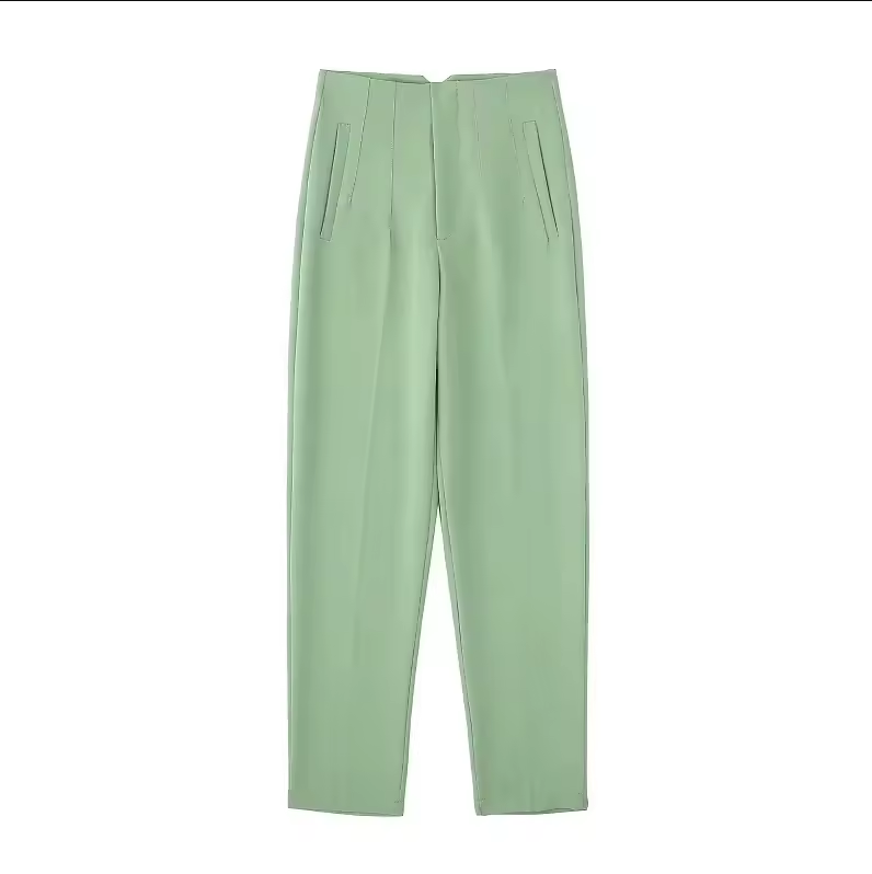 Hose mit hoher Taille und Bundfalten