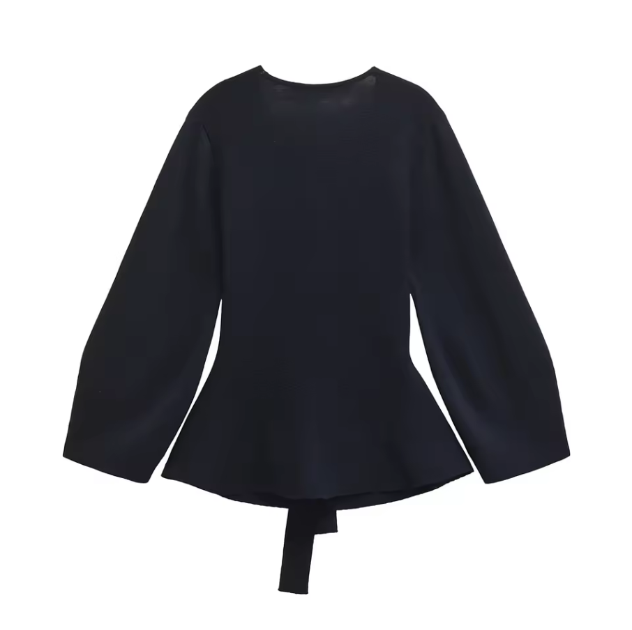 Wickeljacke mit Bindegürtel