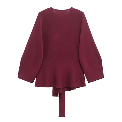Wickeljacke mit Bindegürtel