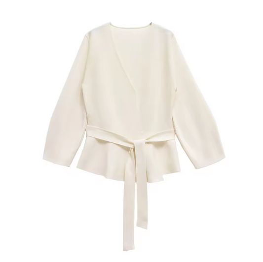 Wickeljacke mit Bindegürtel
