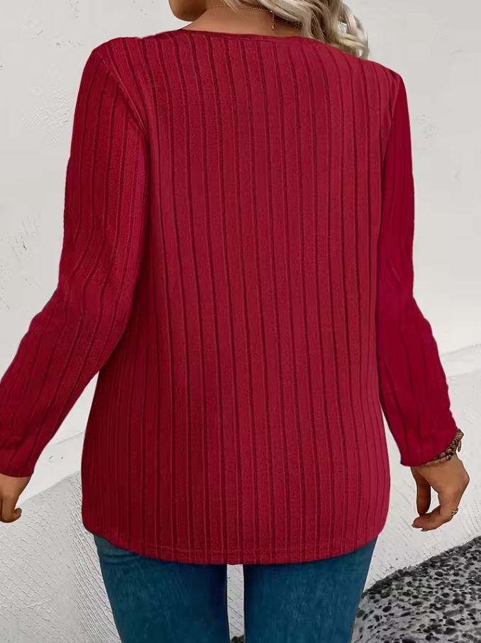 Damen eleganter Strickpullover | Kurz