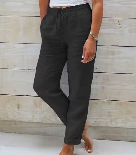 Leichte Hose mit elastischem Bund