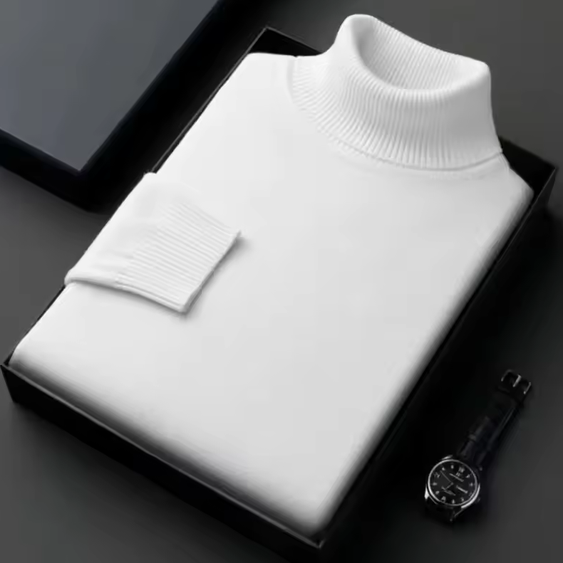 Eleganter Rollkragenpullover für Herren