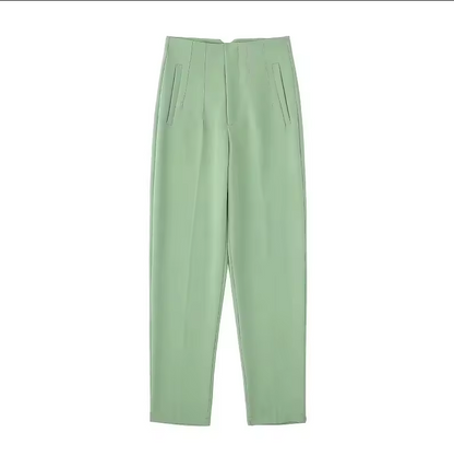 Hose mit hoher Taille und Bundfalten